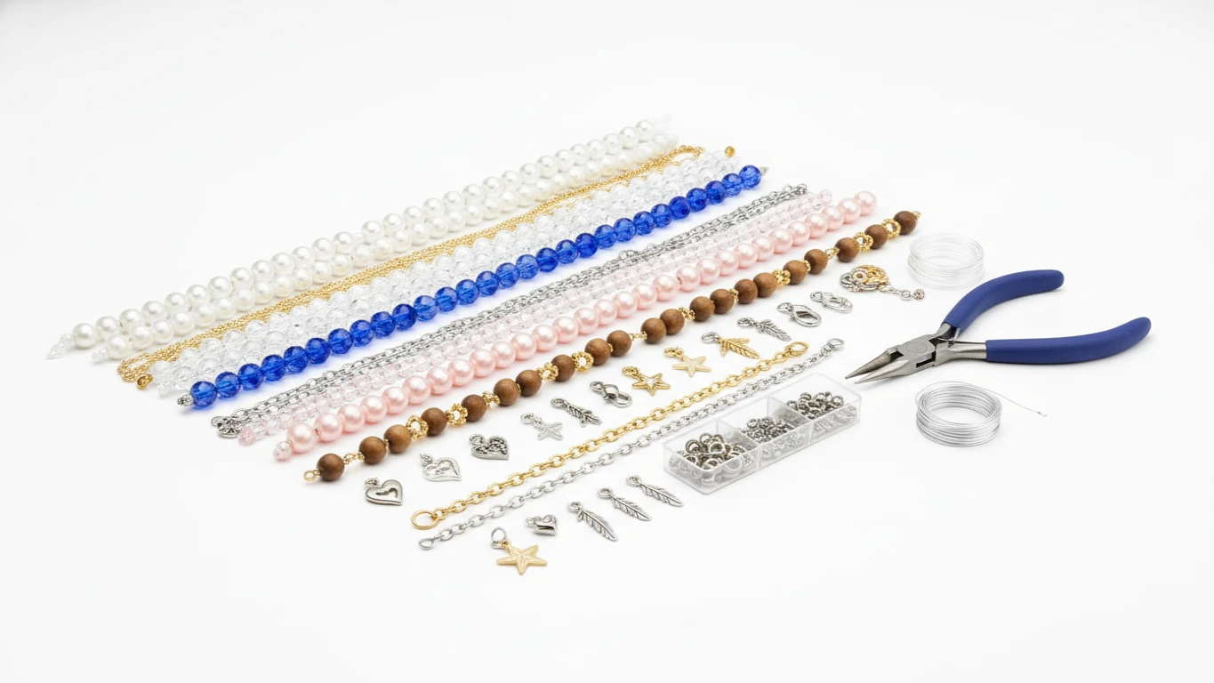 Kit de Pulseiras e Colares para Montar