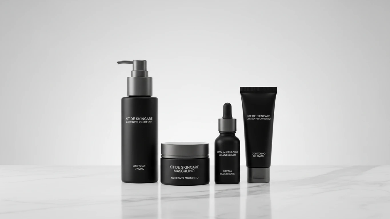 Kit de Skincare Masculino Antienvelhecimento