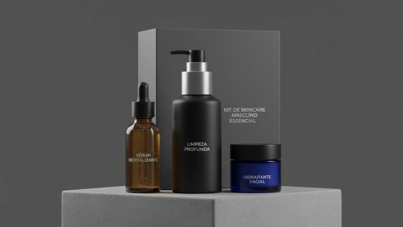 Kit de Skincare Masculino Essencial
