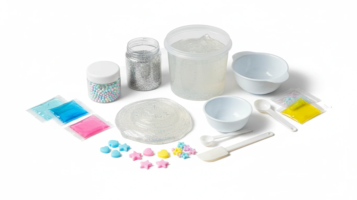 Kit de Slime DIY com Brilho