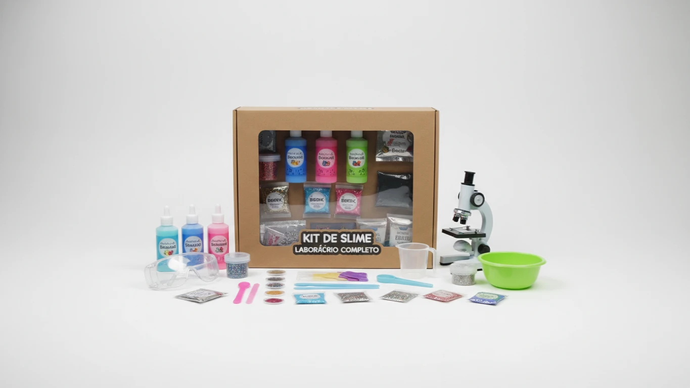 Kit de Slime Laboratório Completo