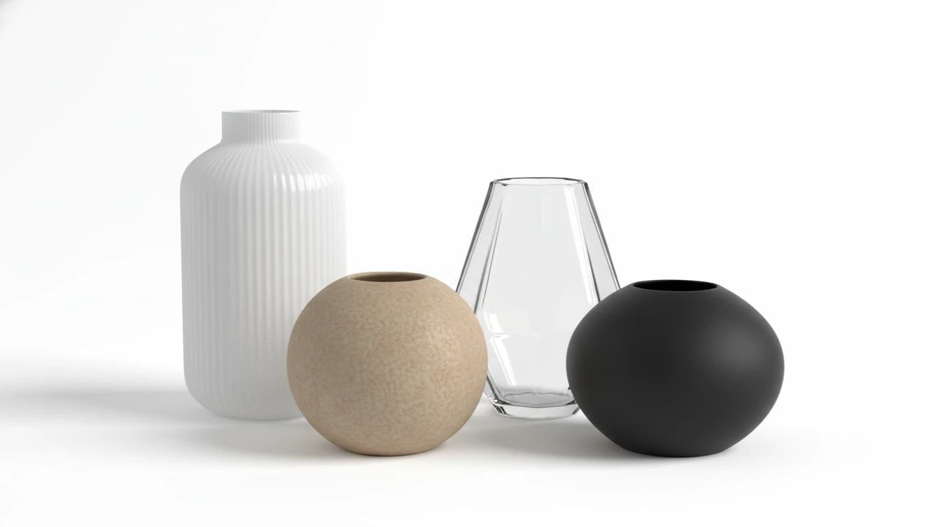 Kit de Vasos Decorativos Modernos