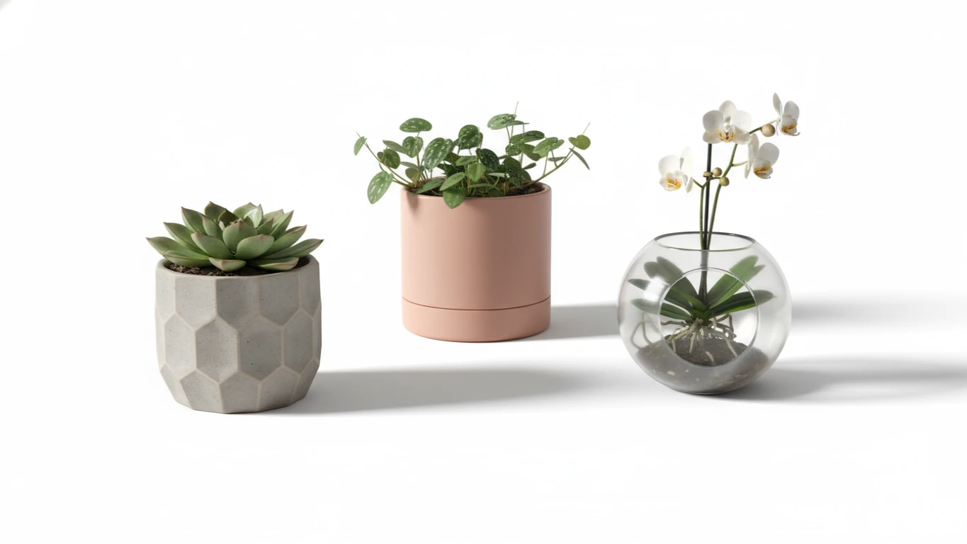 Kit de Vasos Decorativos para Plantas