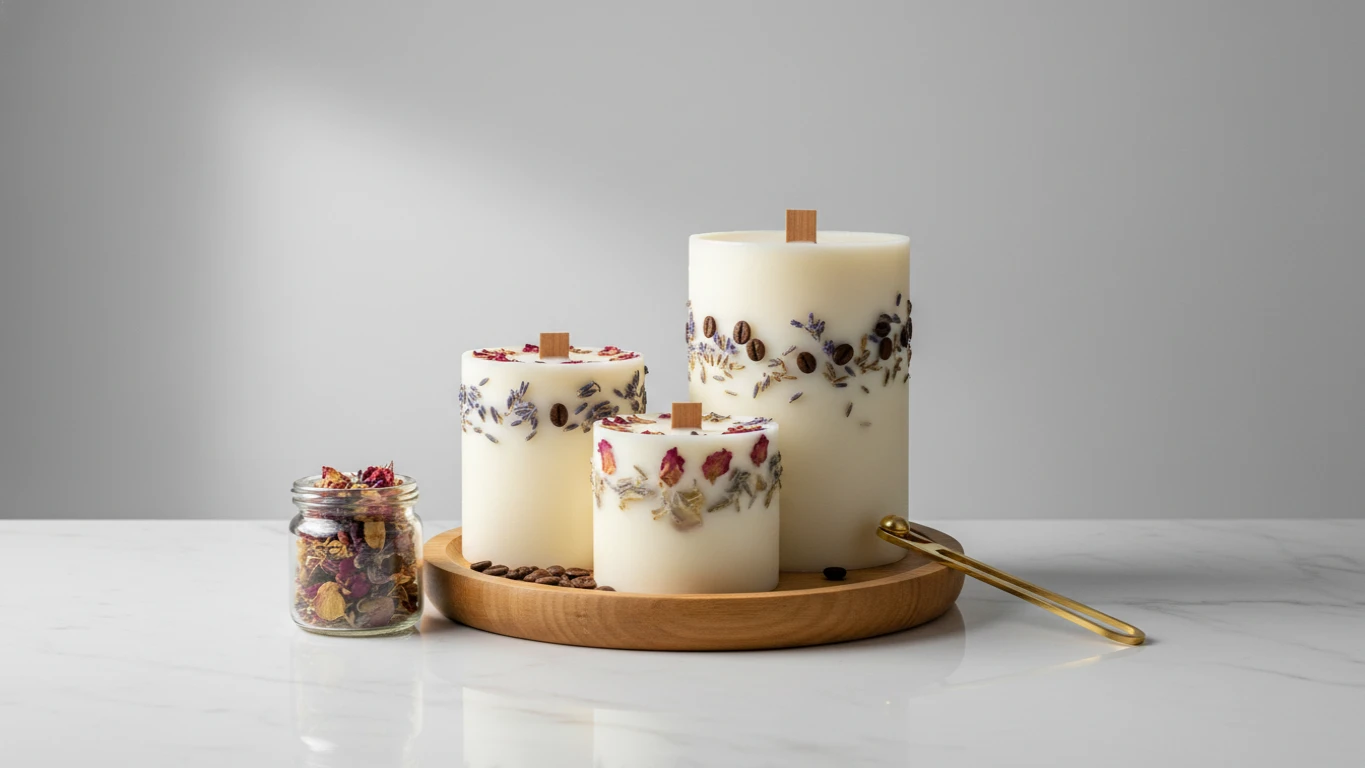 Kit de Velas Aromáticas Artesanais