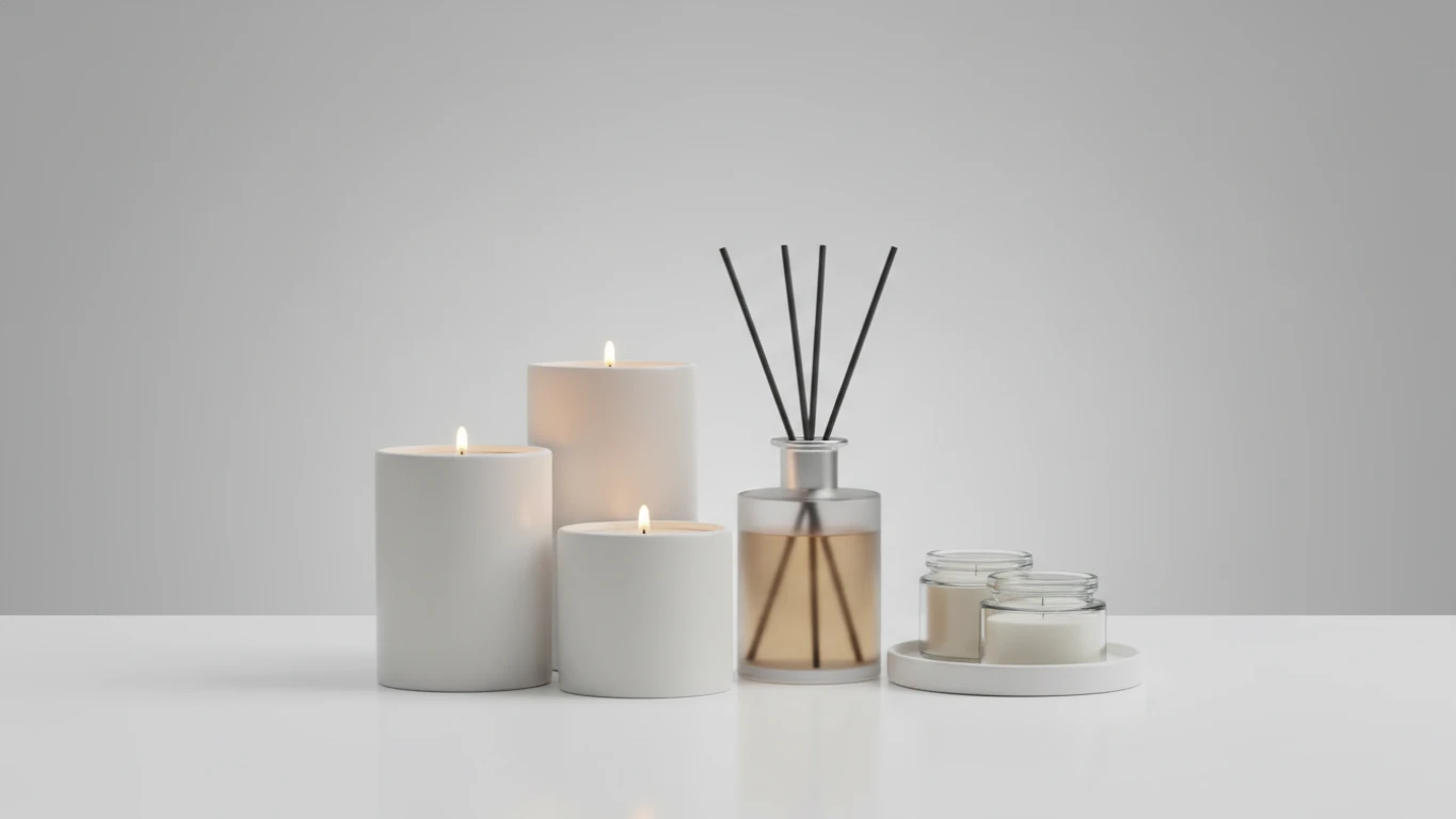 Kit de Velas Aromáticas Premium e Difusor de Ambiente