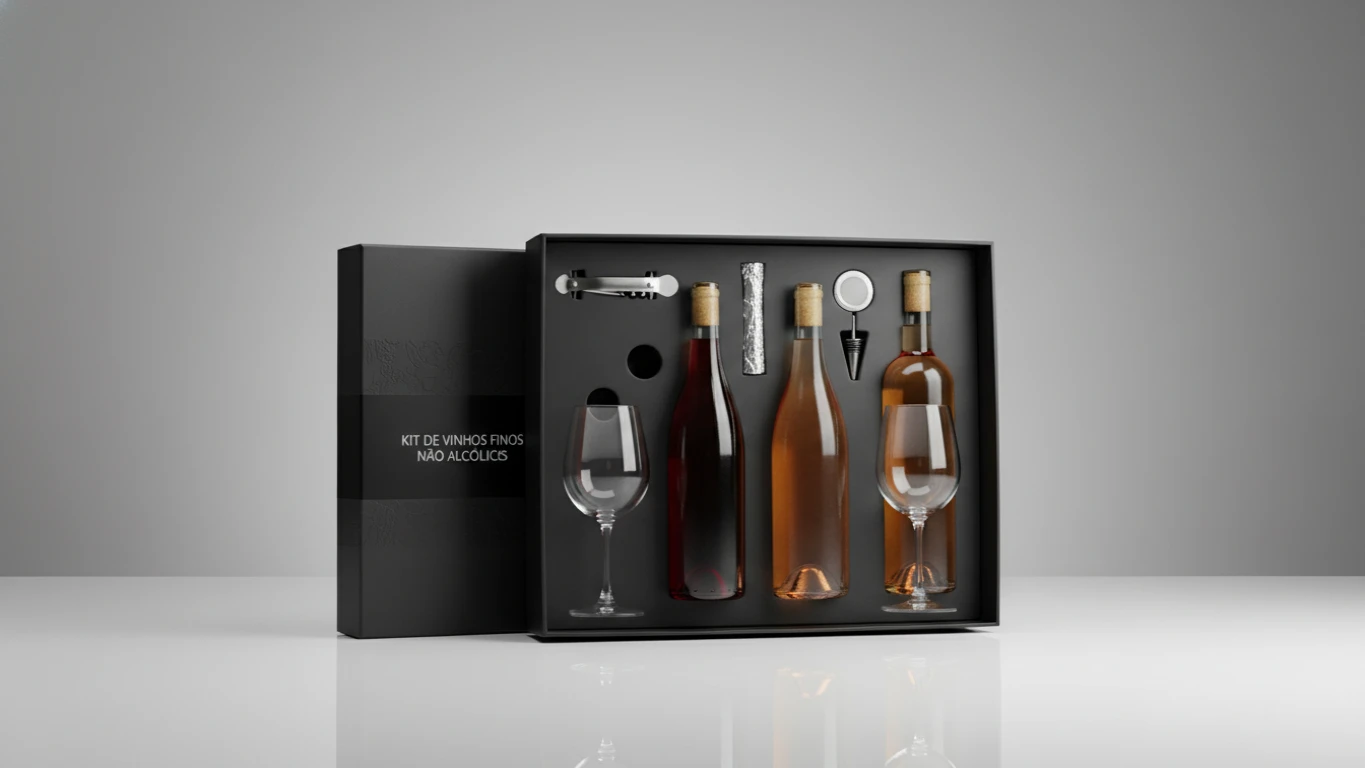 Kit de Vinhos Finos Não Alcoólicos