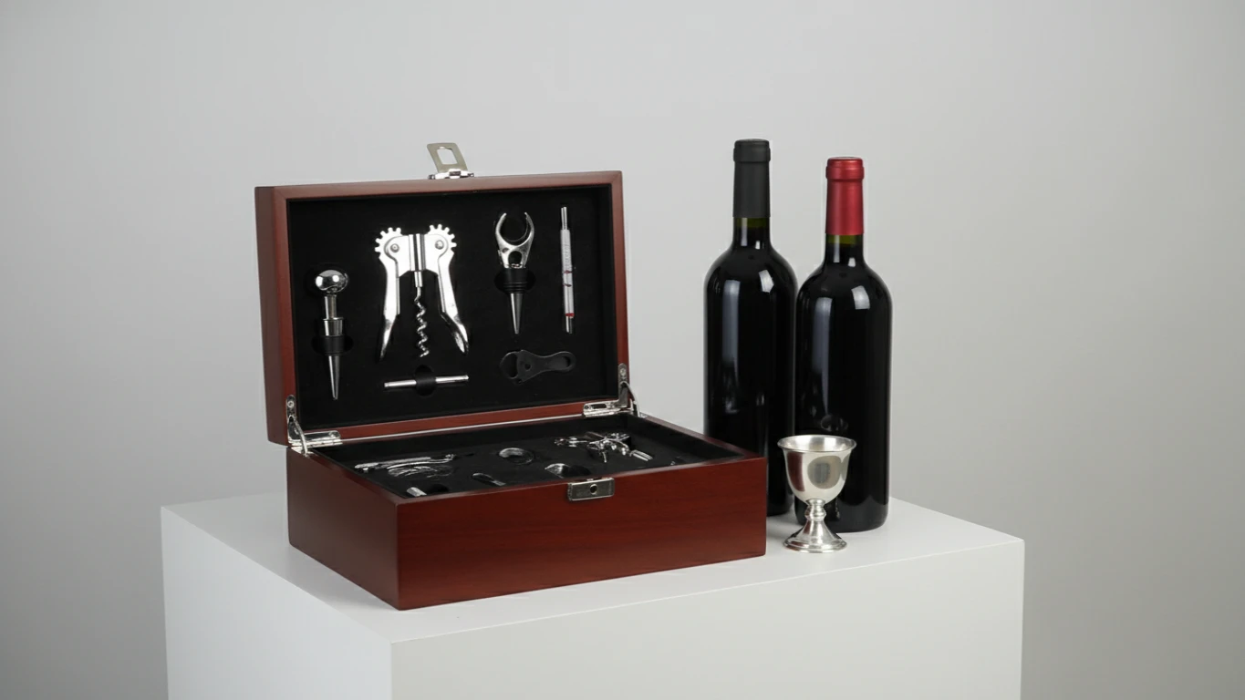 Kit de Vinhos e Acessórios para Sommelier
