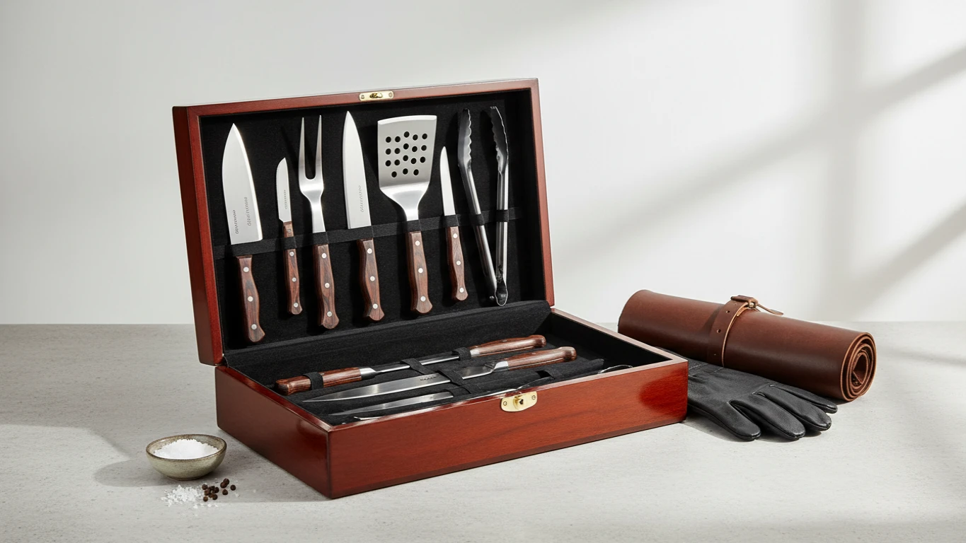 Kit para Churrasco com Utensílios Premium