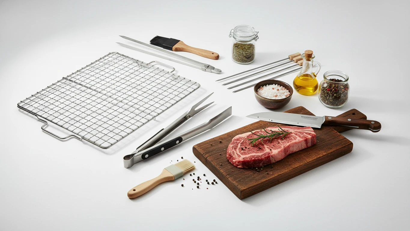 Kit para Preparo de Churrasco Completo