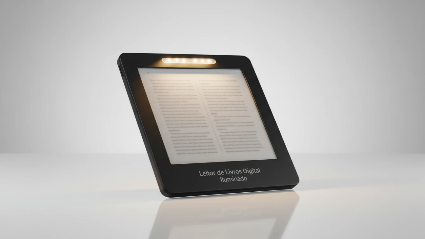 Leitor de Livros Digital Iluminado