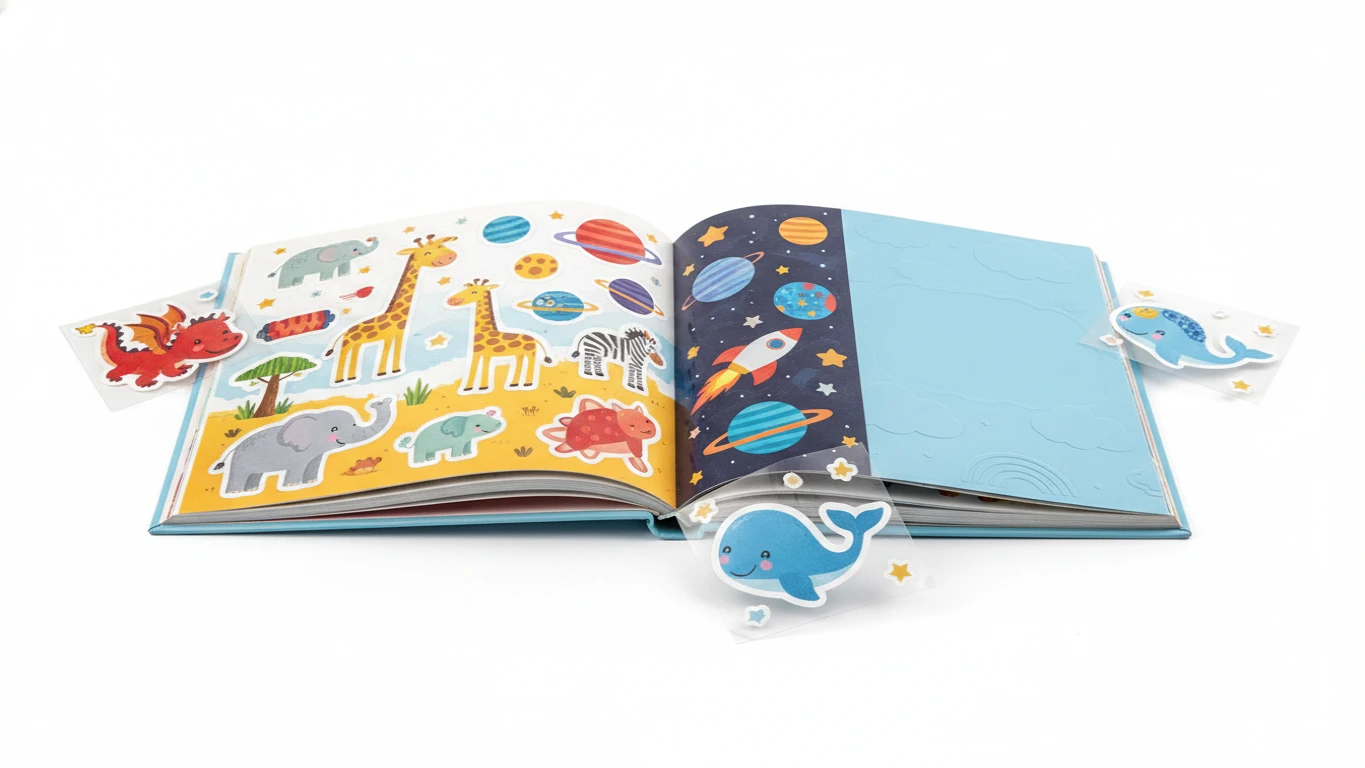 Livro de Adesivos Reutilizáveis