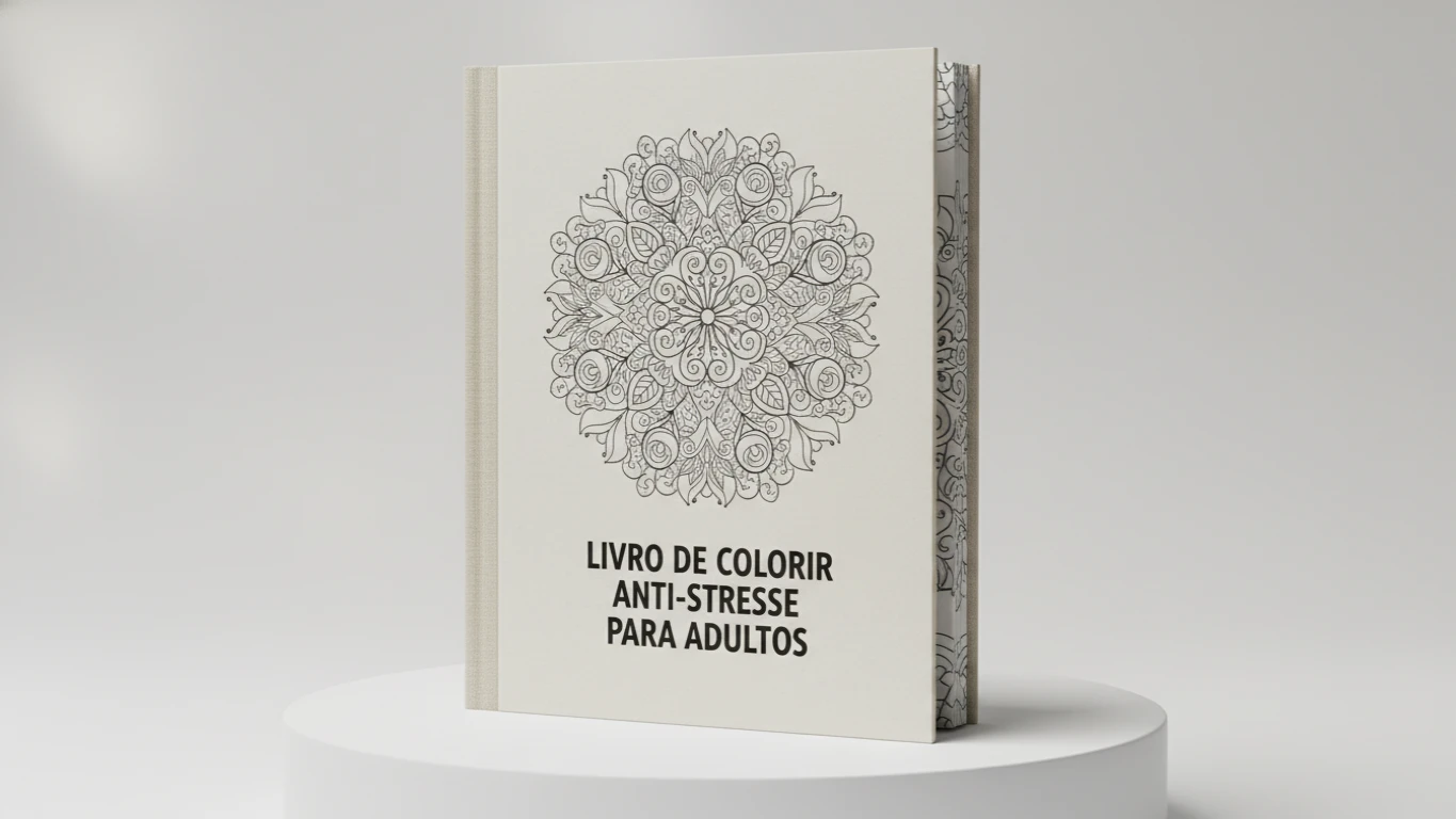 Livro de Colorir Anti-Estresse para Adultos