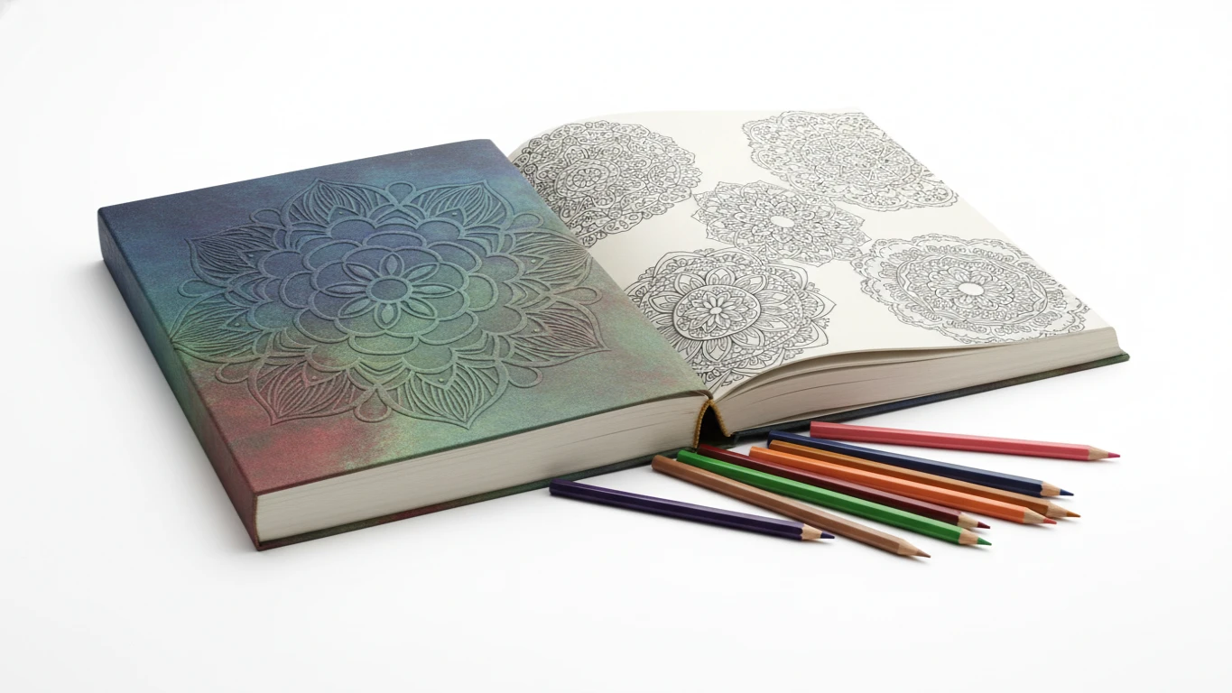 Livro de Colorir para Adultos com Mandalas