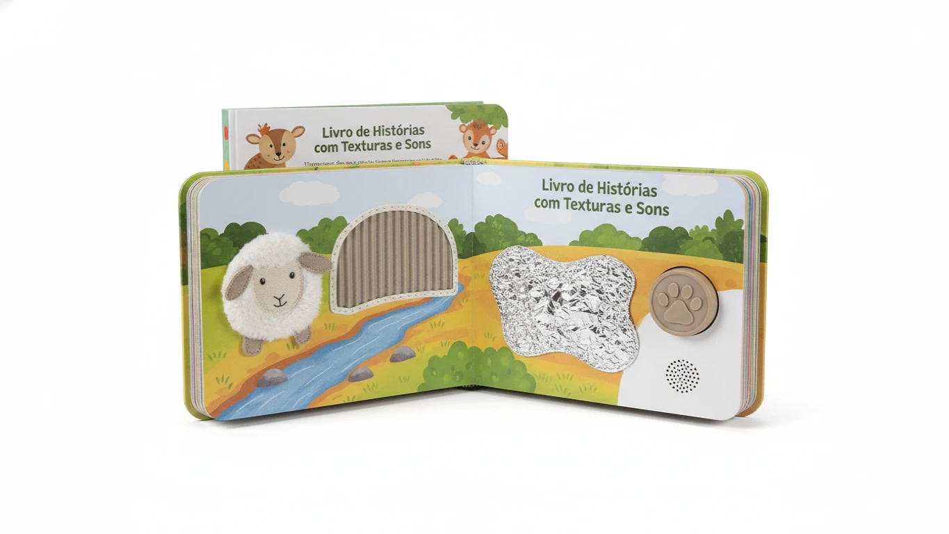 Livro de Histórias com Texturas e Sons
