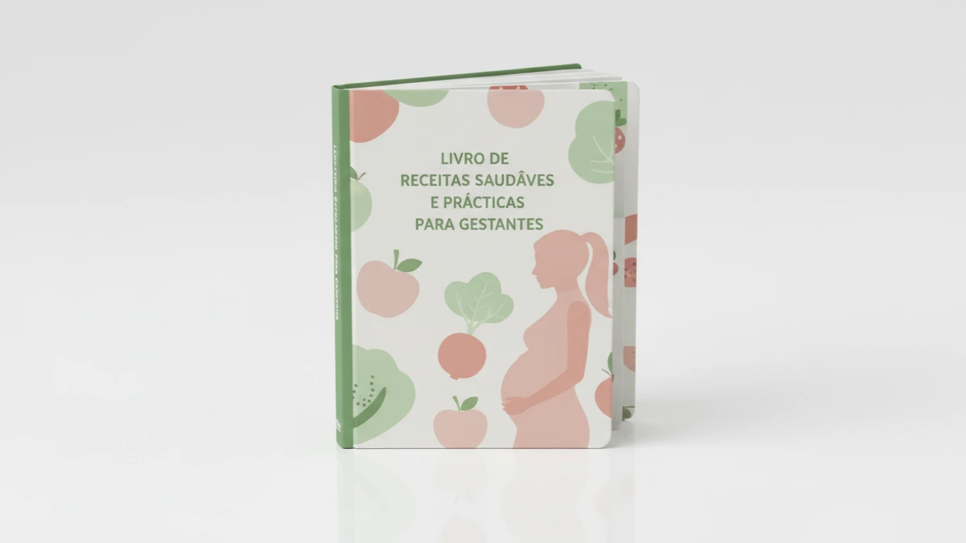 Livro de Receitas Saudáveis e Práticas para Gestantes