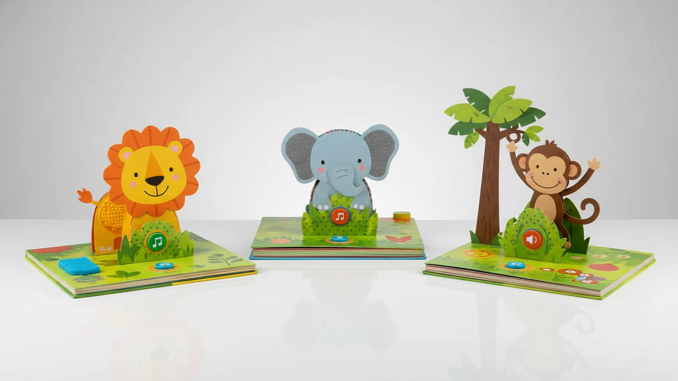 Livros Infantis com Texturas e Sons (Pop-up)