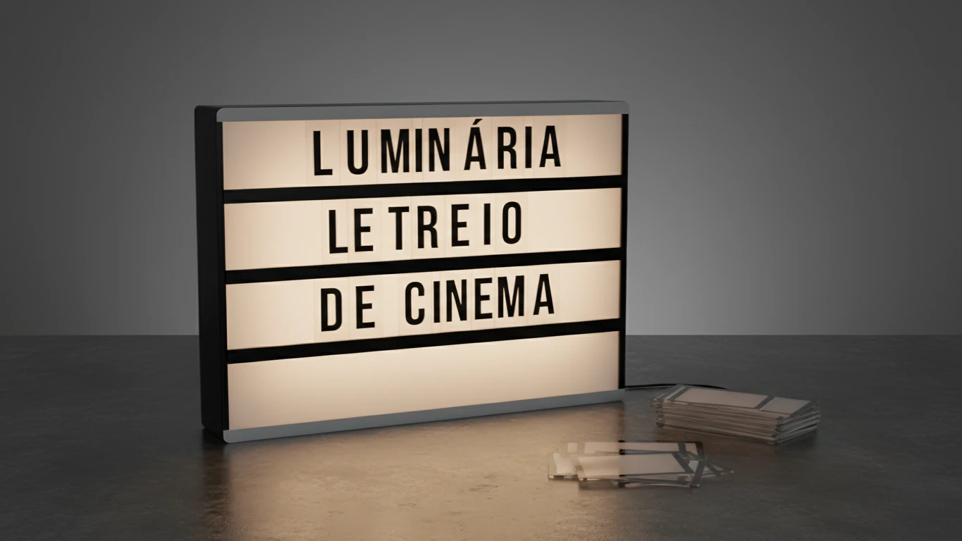 Luminária Letreiro de Cinema