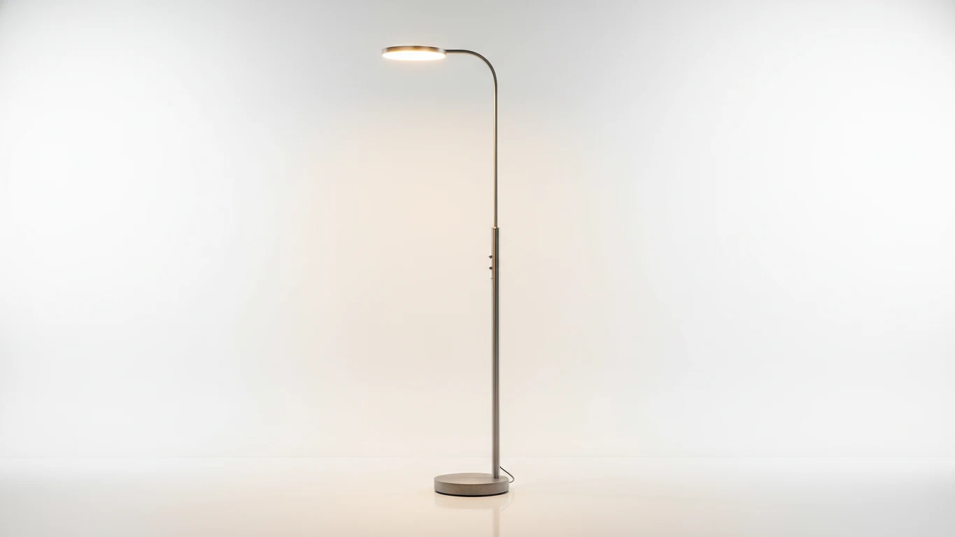 Luminária de Chão com Iluminação Indireta Regulável