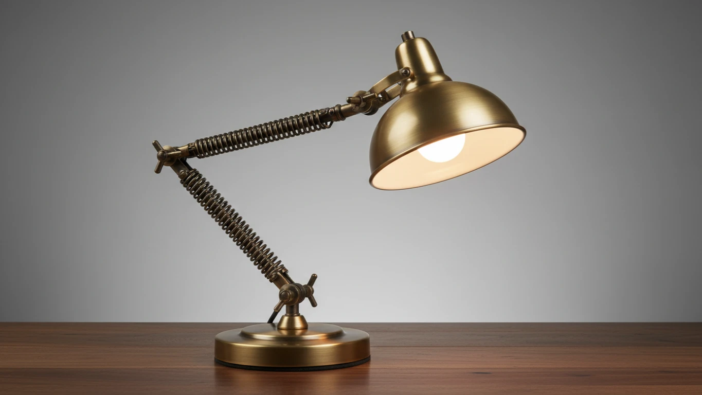 Luminária de Mesa Articulada Vintage