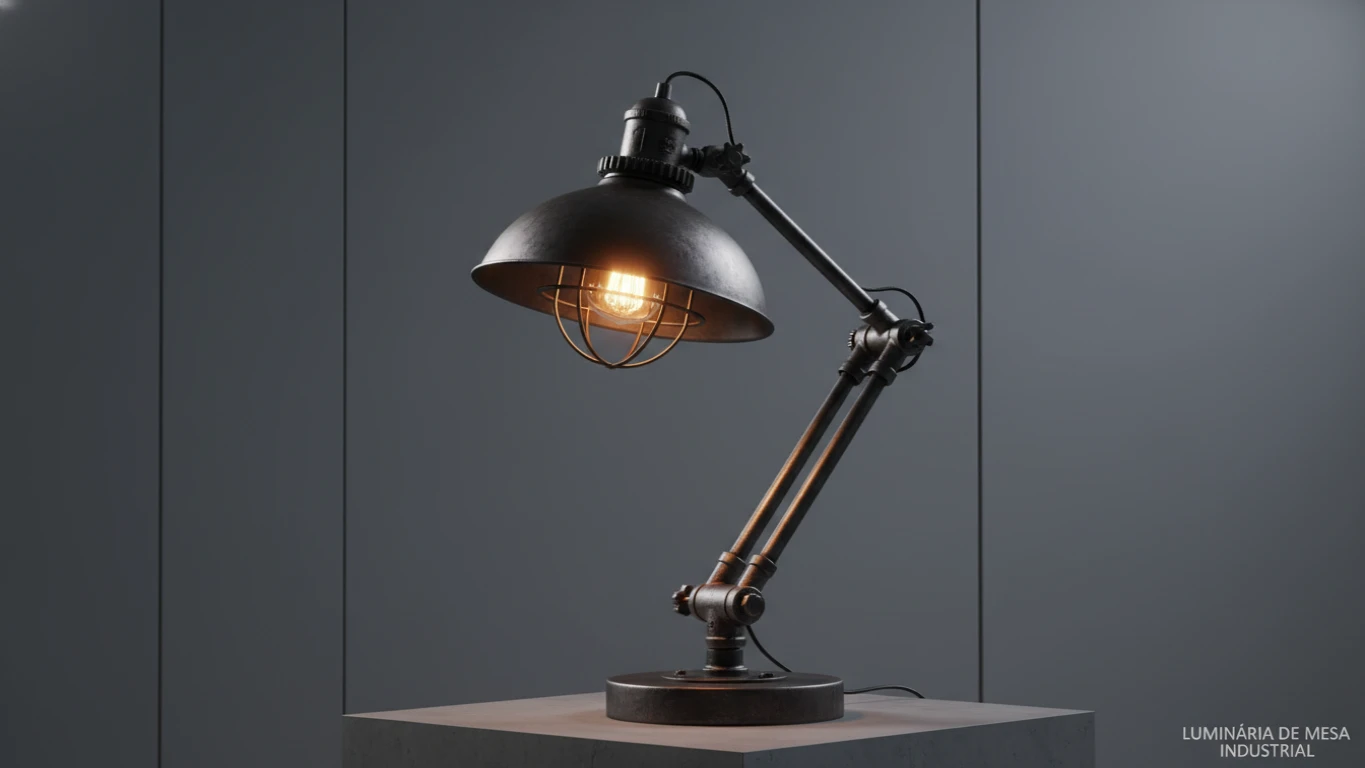 Luminária de Mesa Industrial