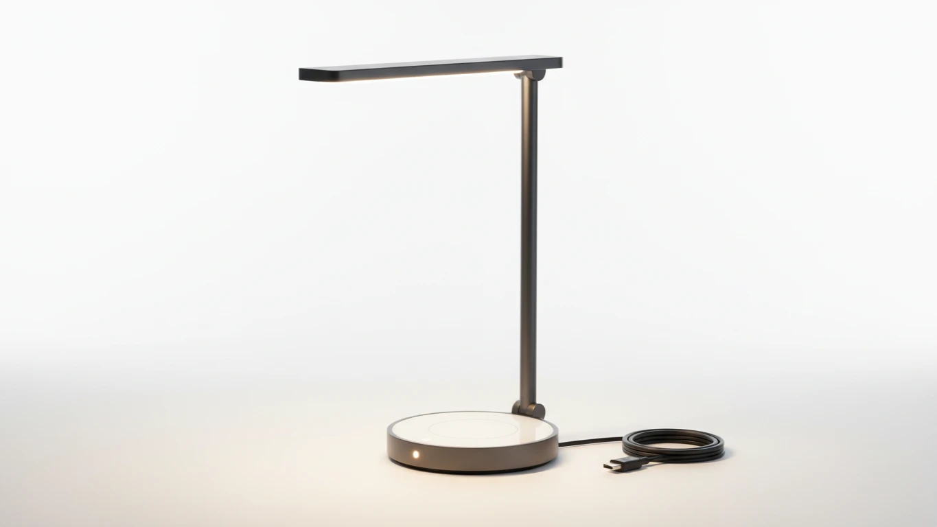 Luminária de Mesa com Carregador Integrado