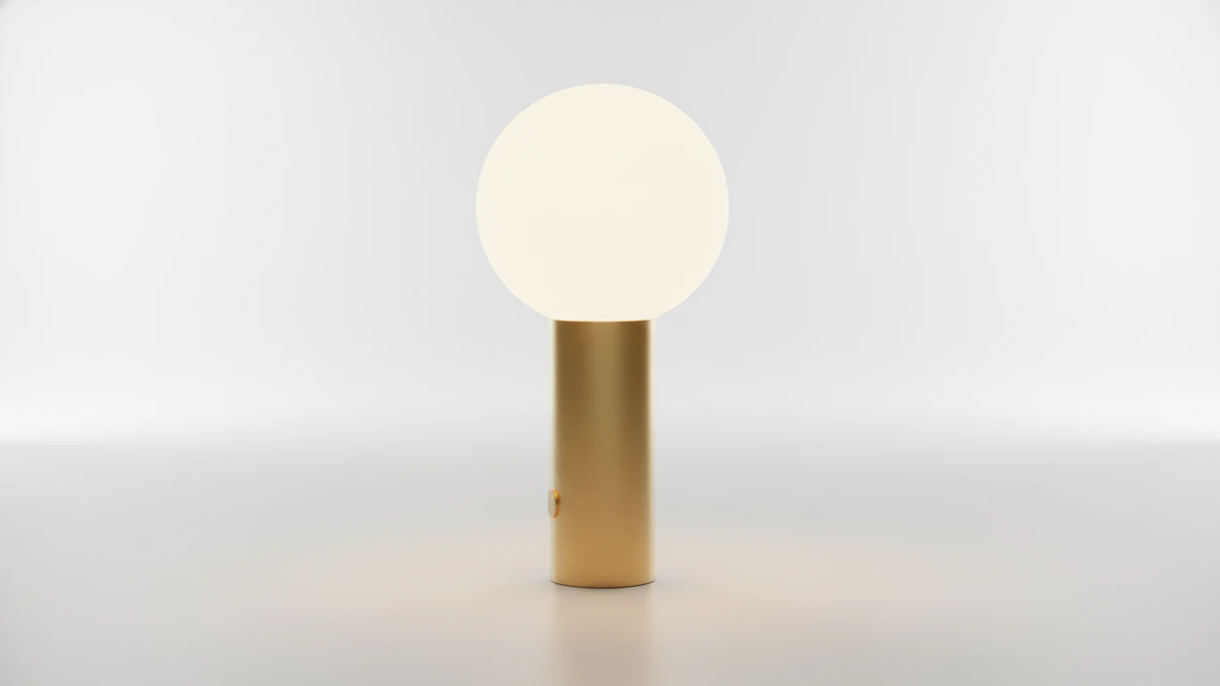 Luminária de Mesa com Luz Ambiente