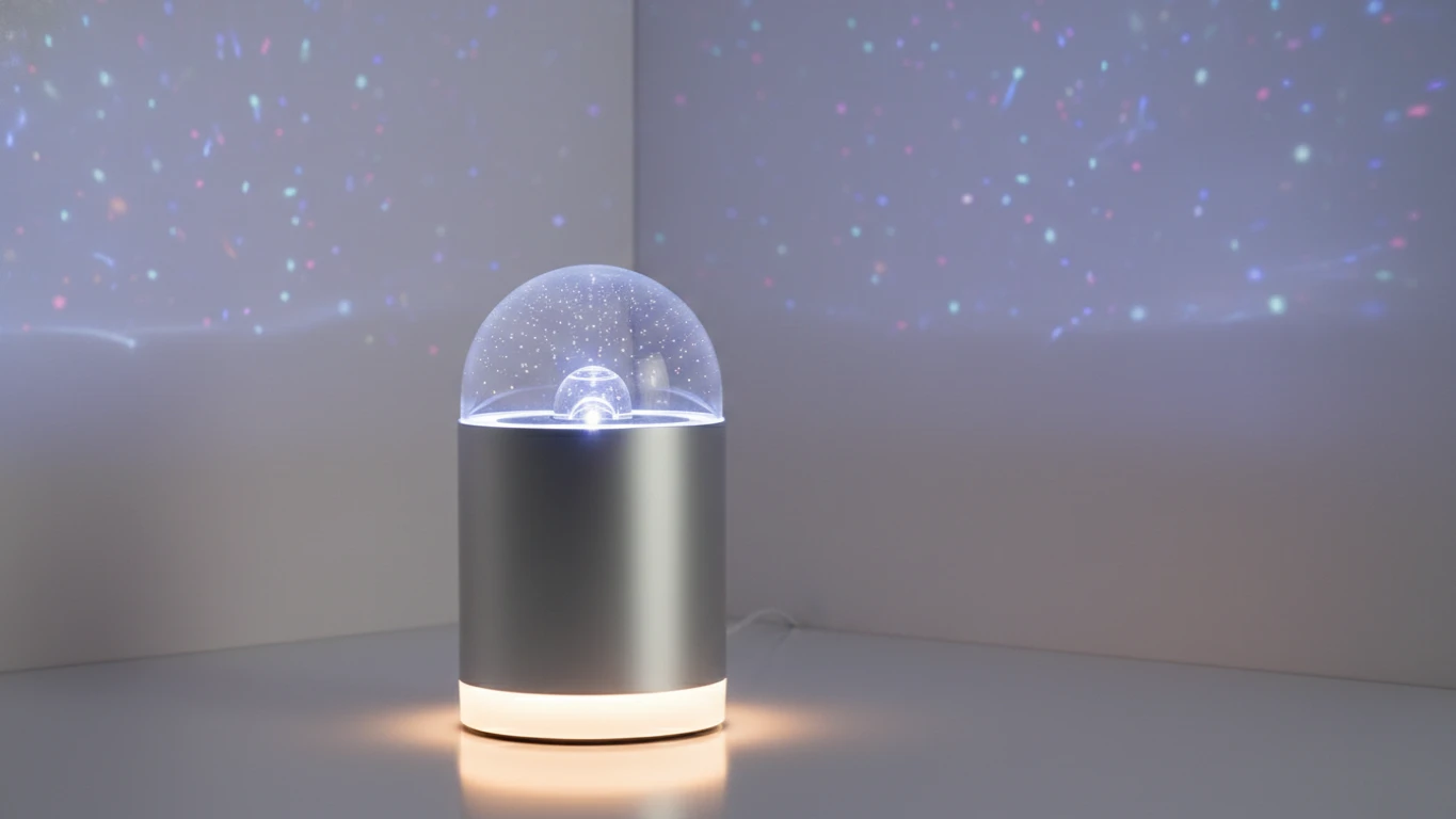 Luminária de Mesa com Projetor Estrelar