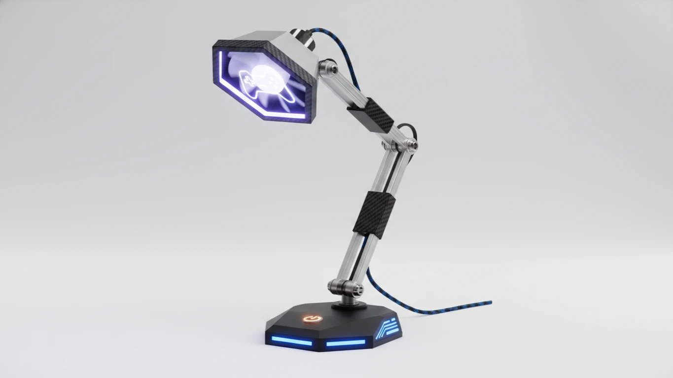 Luminária de Mesa com Tema Gamer