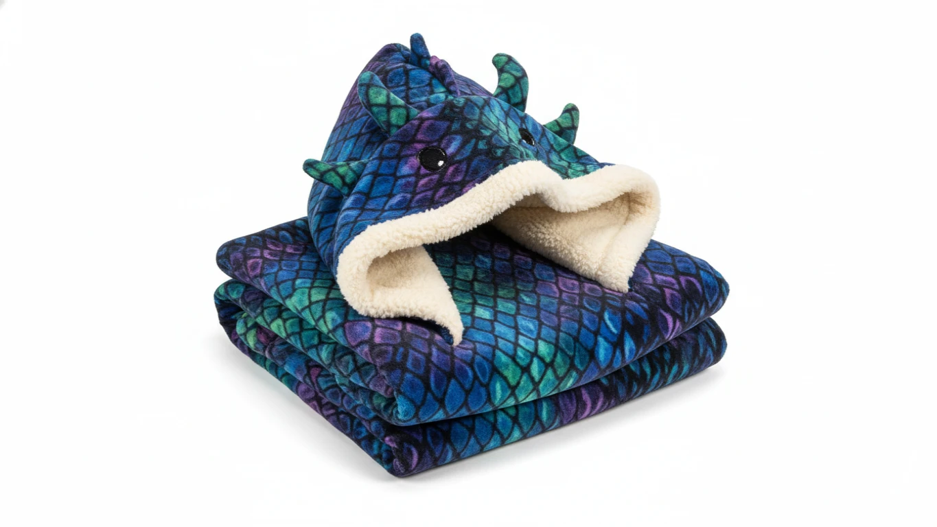 Manta Cobertor com Capuz Temático