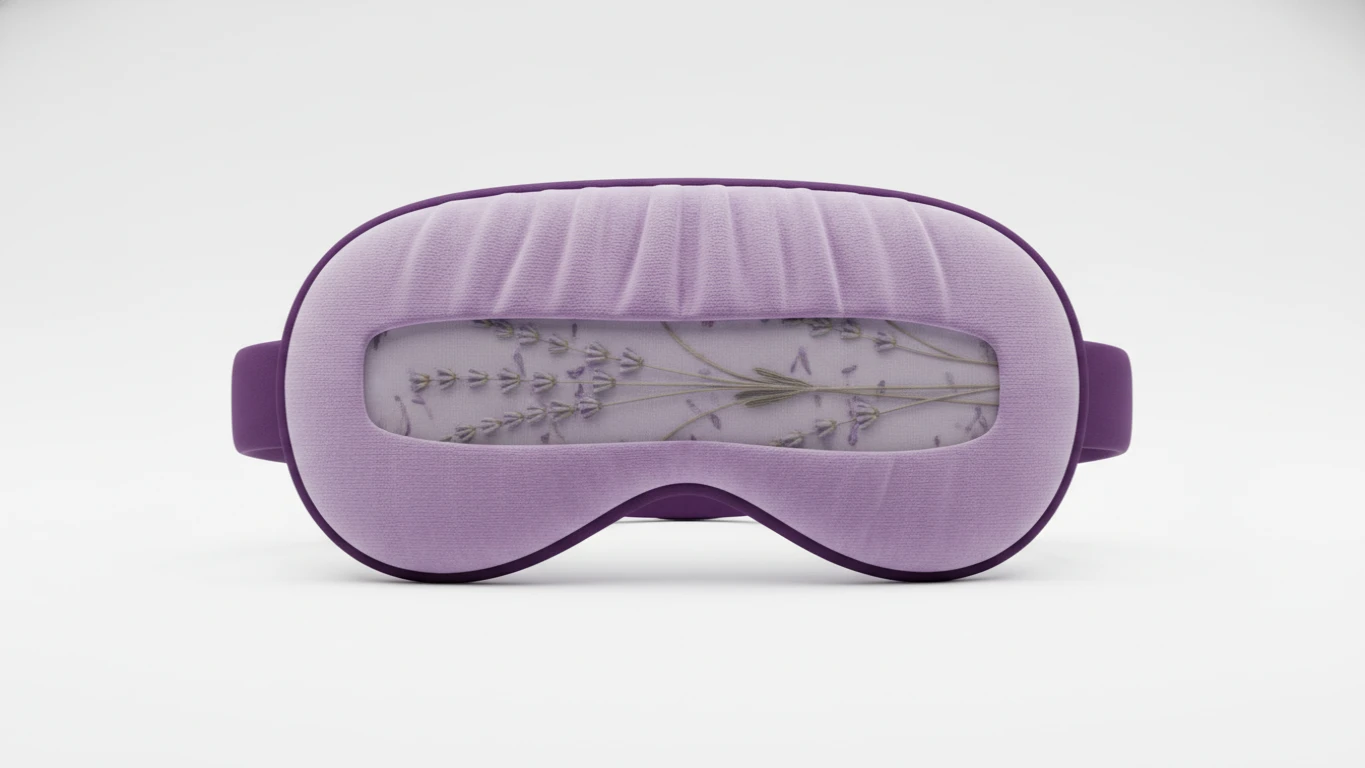 Máscara de Dormir Confortável com Infusão de Lavanda