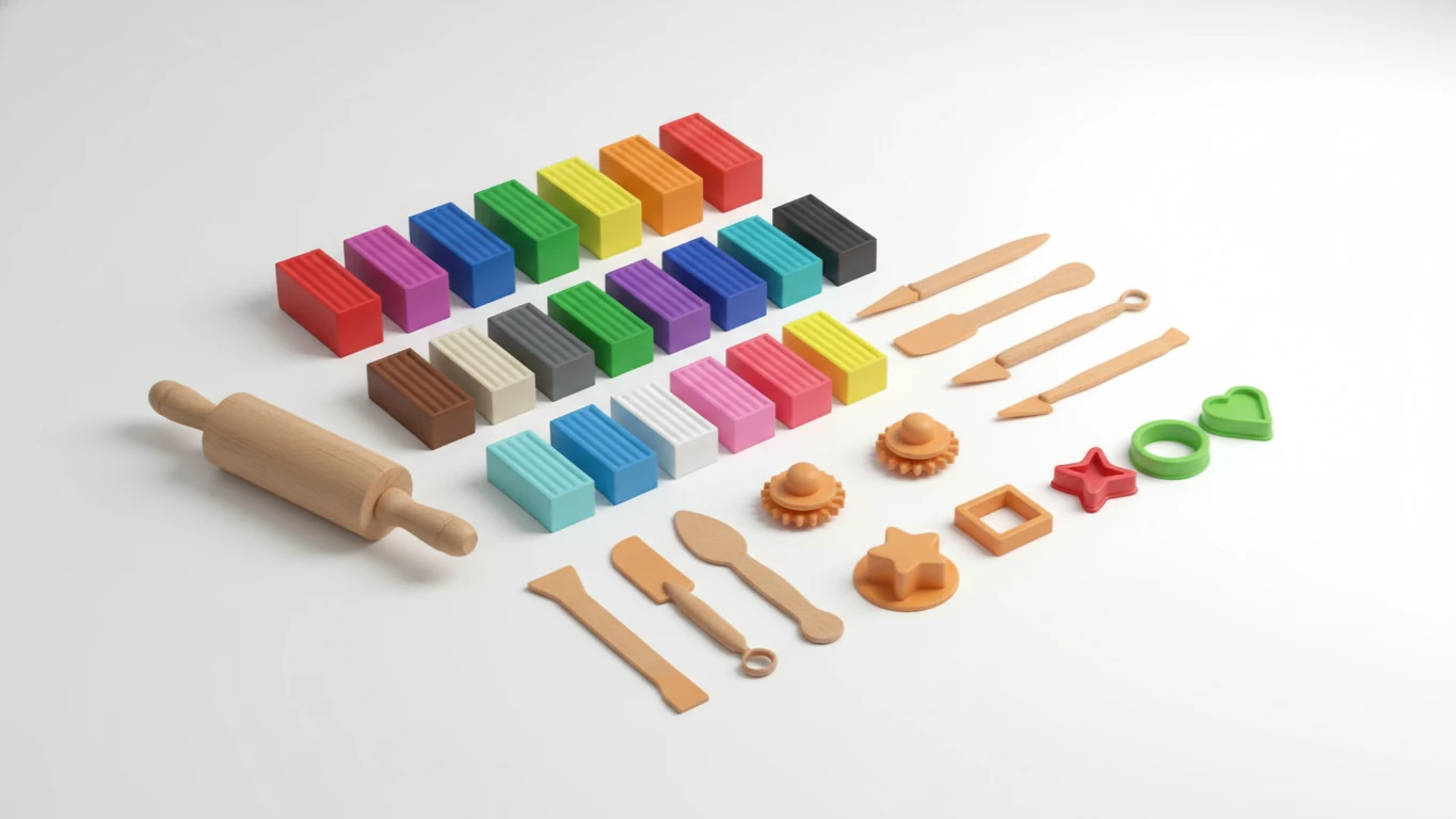 Massa de Modelar e Ferramentas Criativas