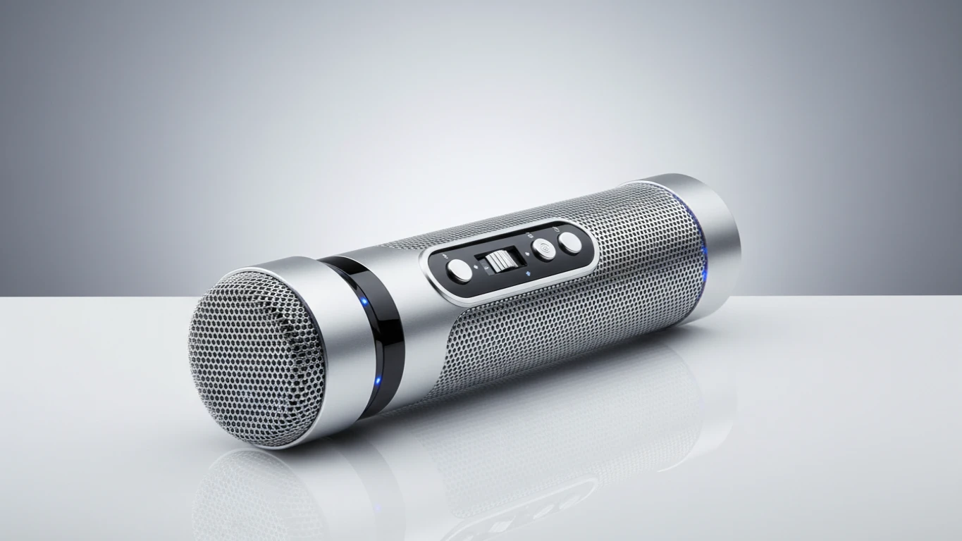 Microfone Karaokê Bluetooth com Speaker