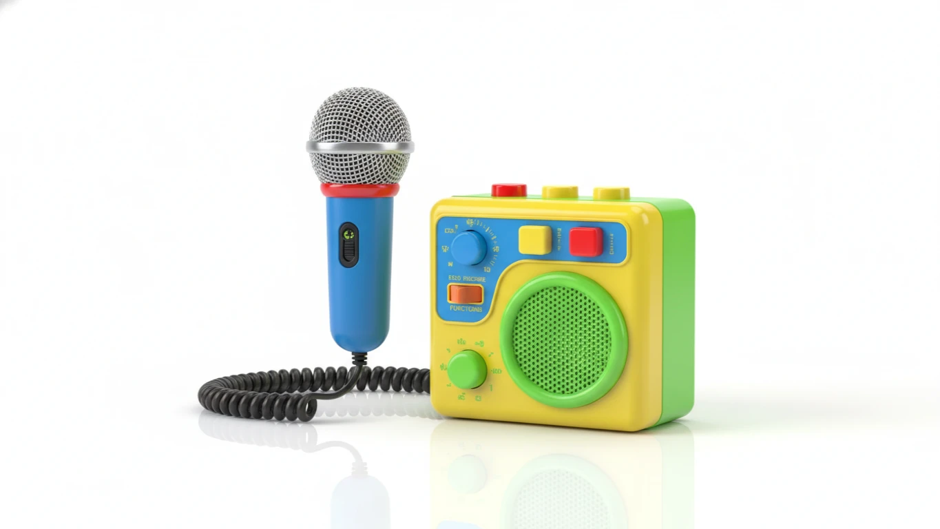 Microfone de Brinquedo com Amplificador e Funções