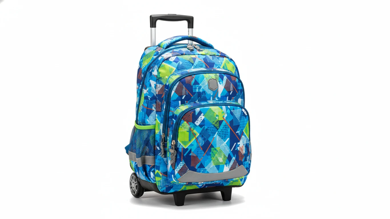 Mochila Escolar com Rodinhas e Estampa Moderna
