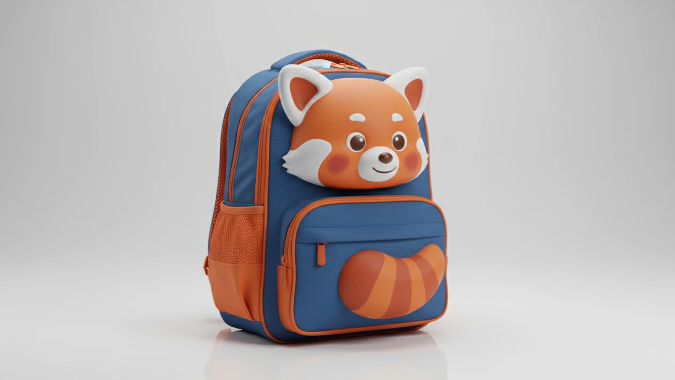Mochila Escolar de Personagem 3D