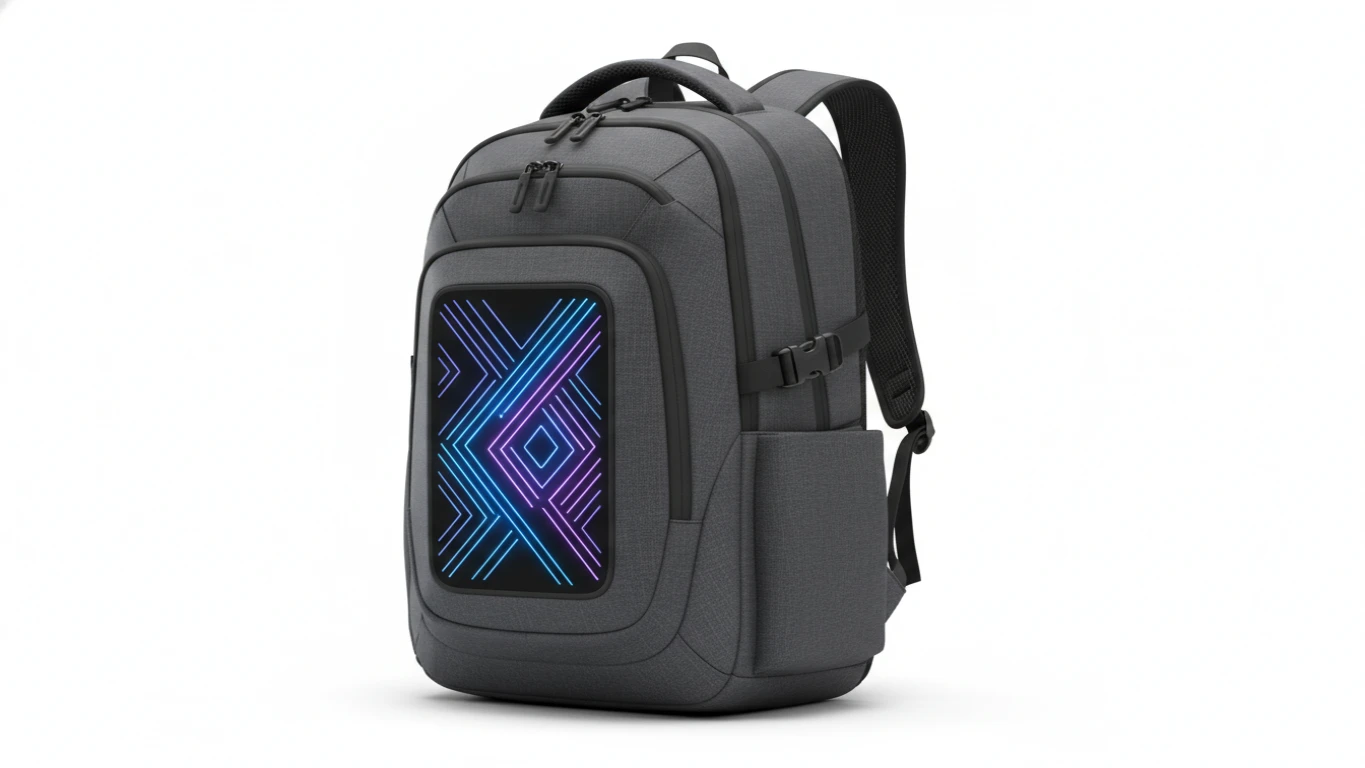 Mochila com Painel LED Personalizável