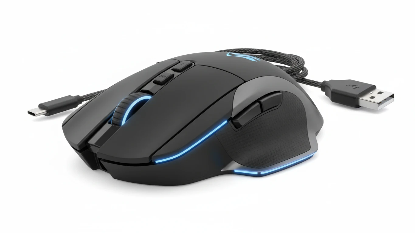 Mouse Gamer Sem Fio Ergonômico