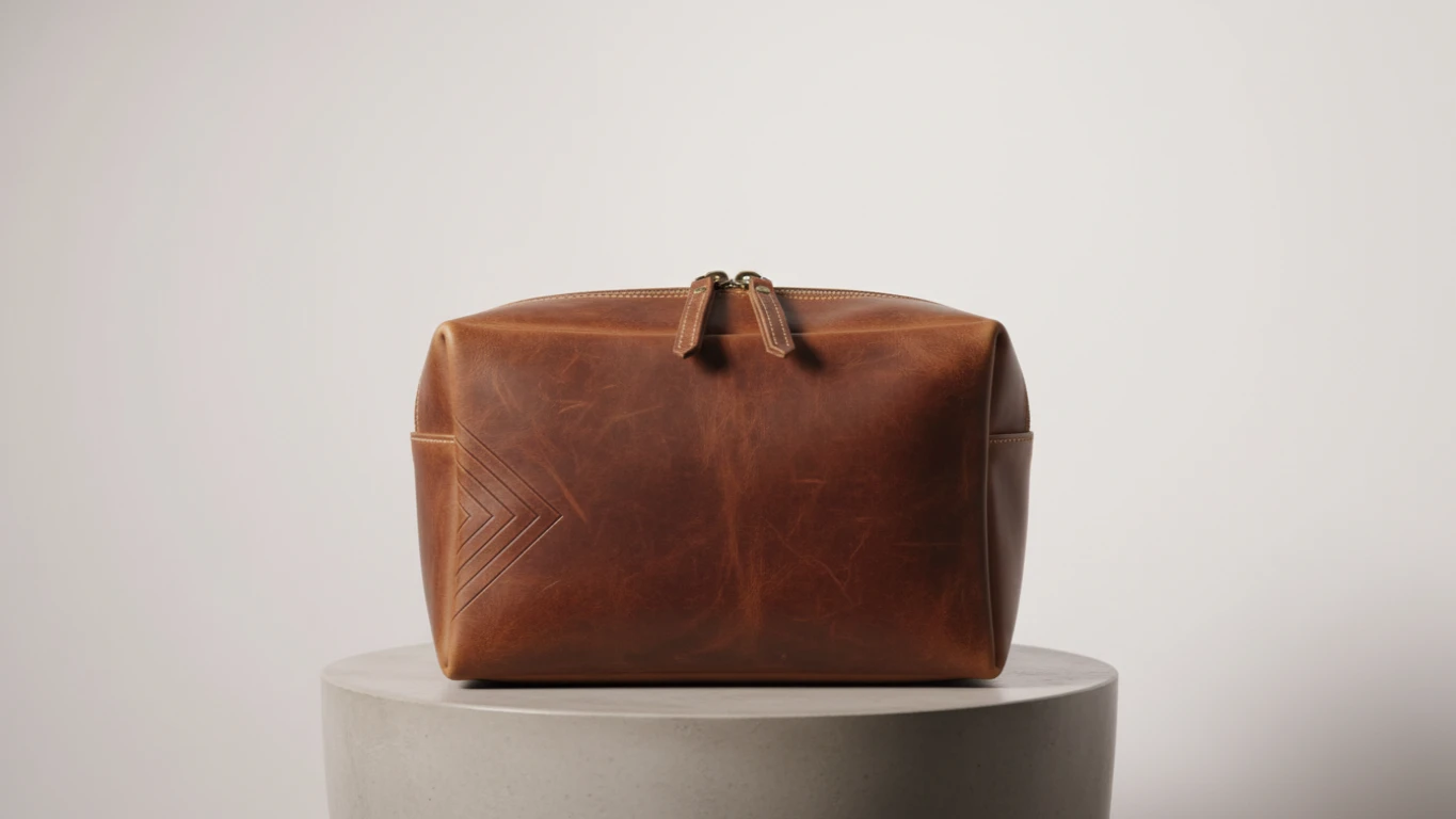 Necessaire Masculina de Viagem em Couro