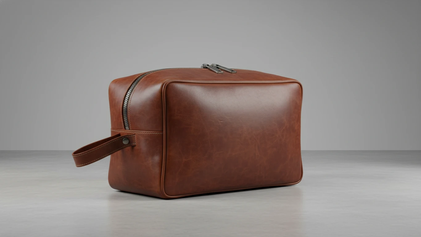 Necessaire de Viagem Masculina de Couro