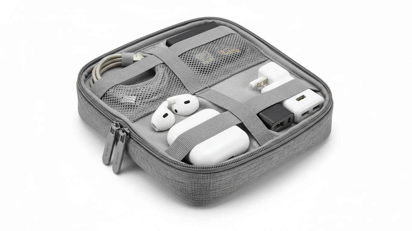 Organizador de Cabos e Gadgets de Viagem