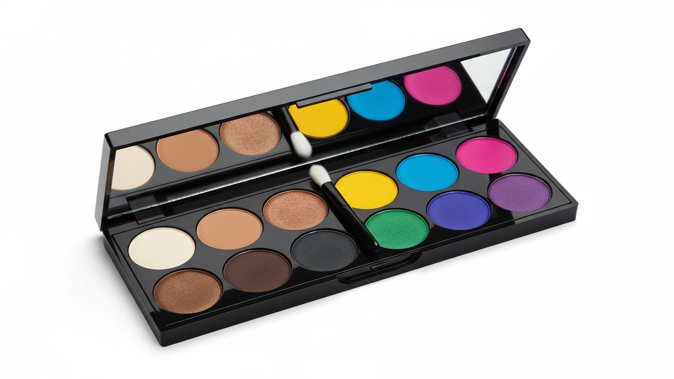 Paleta de Sombras Neutras e Vibrantes