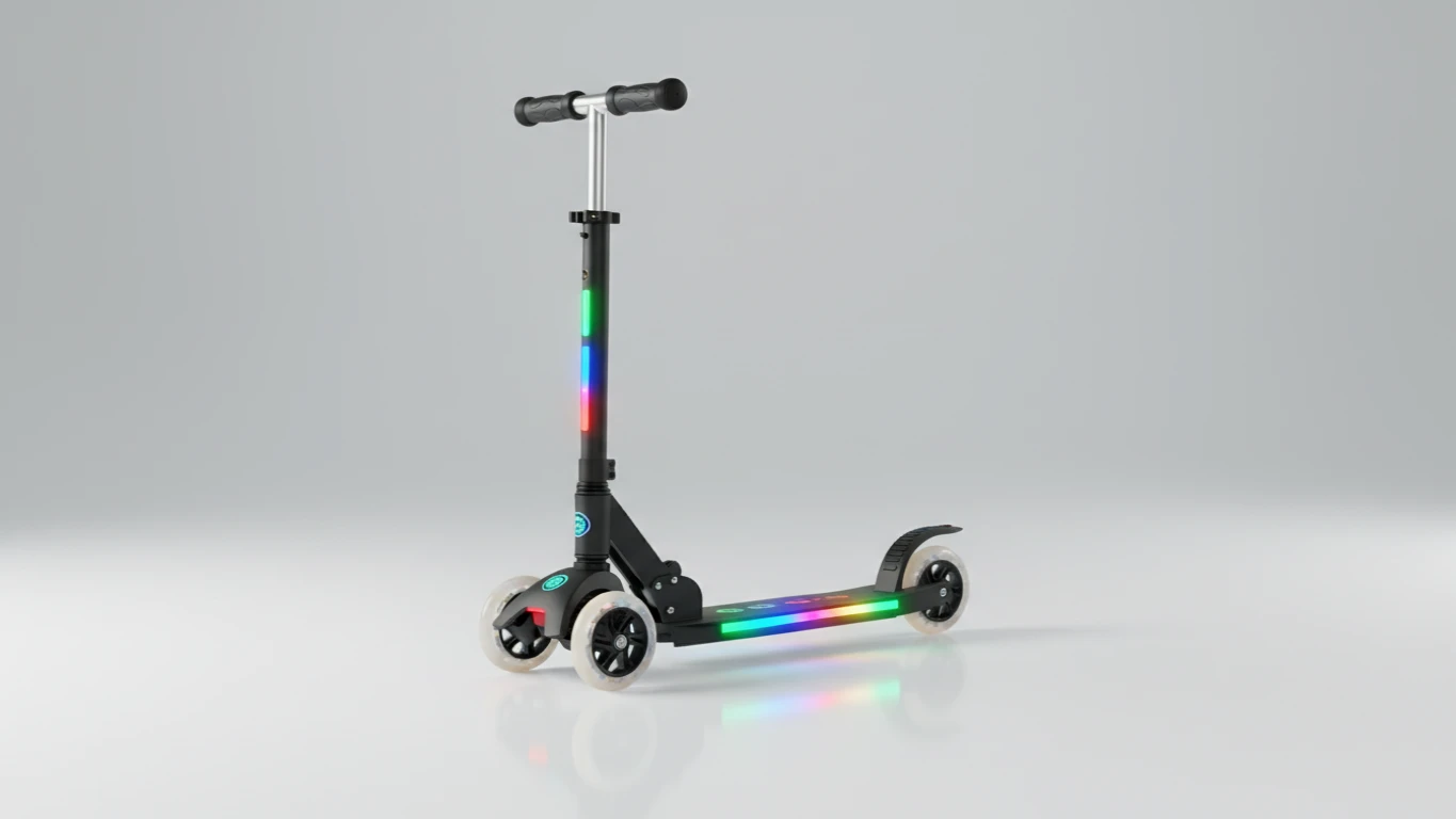 Patinete Dobrável com Luzes LED