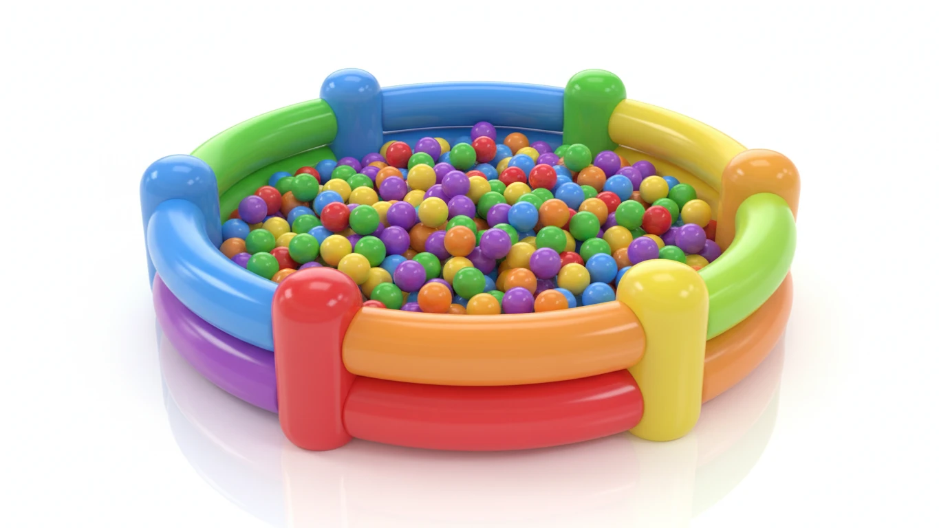 Piscina de Bolinhas Inflável Colorida