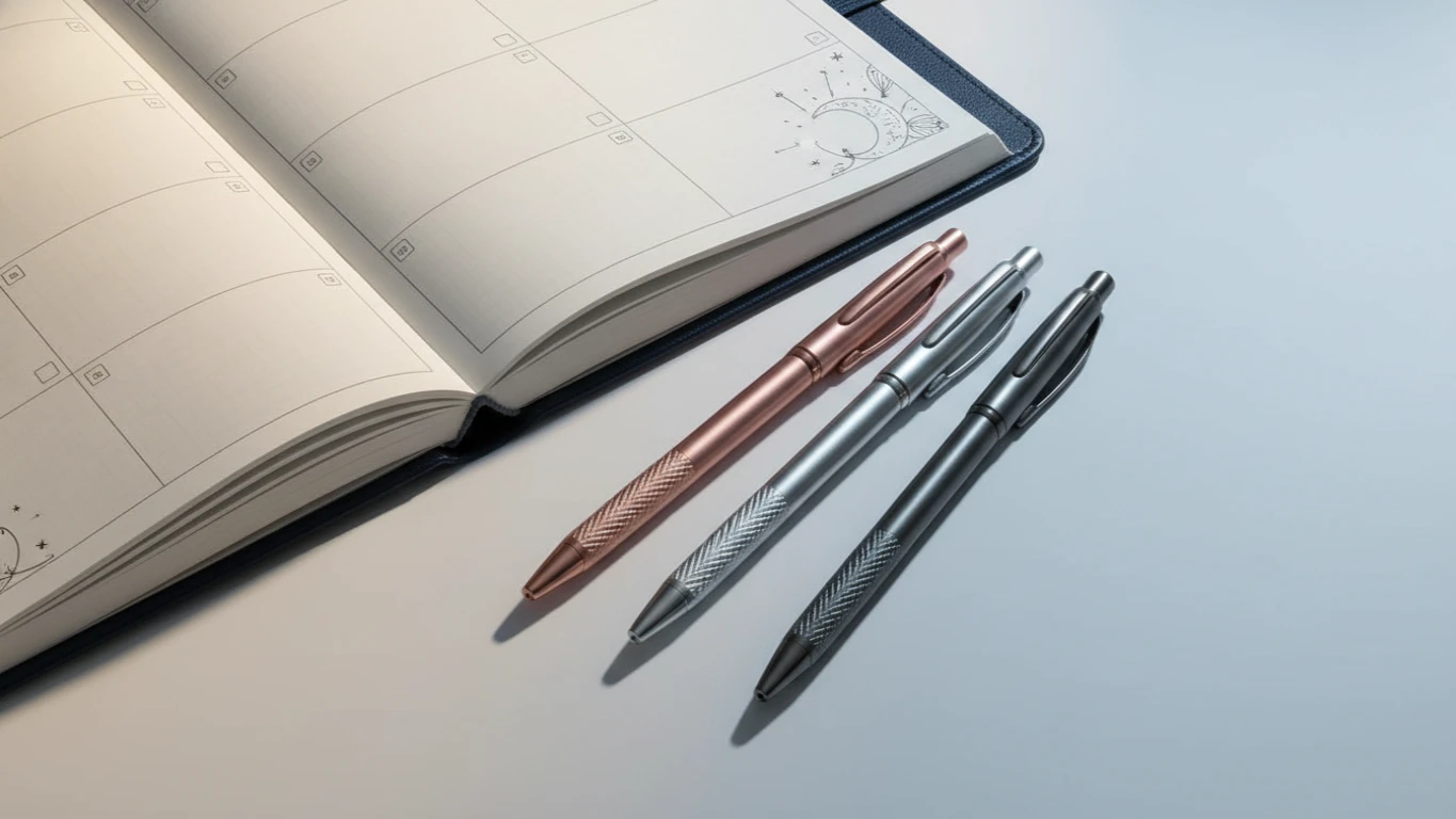 Planner Anual Personalizado com Canetas Especiais