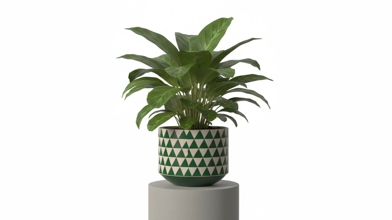 Planta Decorativa em Vaso Estiloso