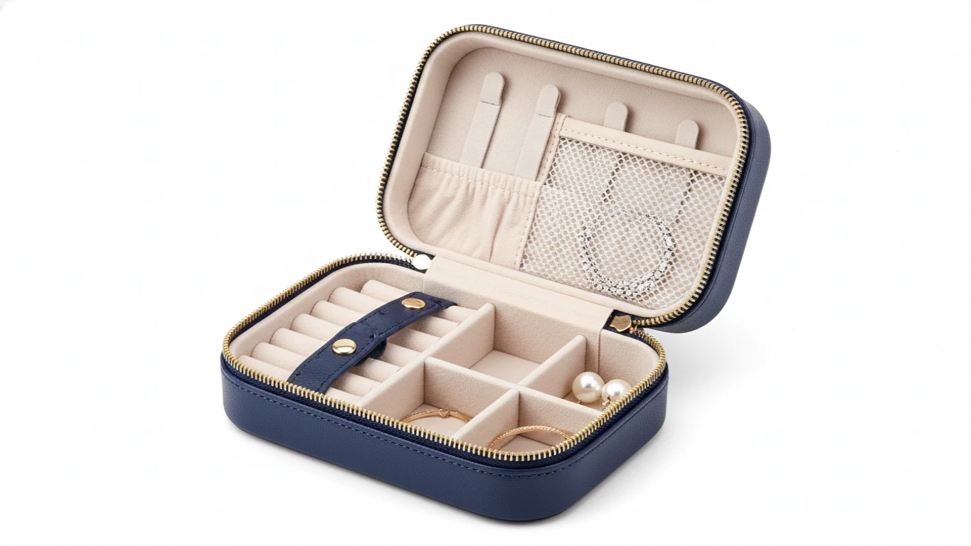 Porta-Joias de Viagem Compacto e Elegante