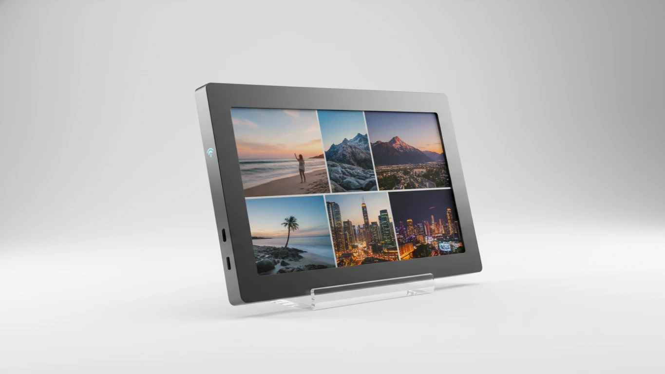 Porta-Retratos Digital com Conectividade Wi-Fi