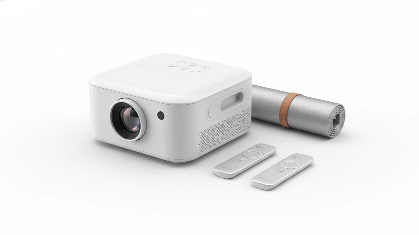 Projetor Portátil de Filmes para Noites a Dois