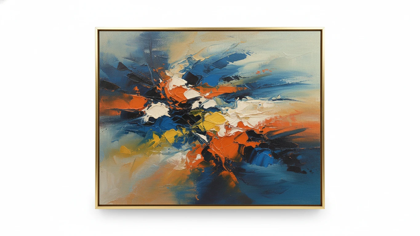 Quadro com Arte Abstrata Moderna