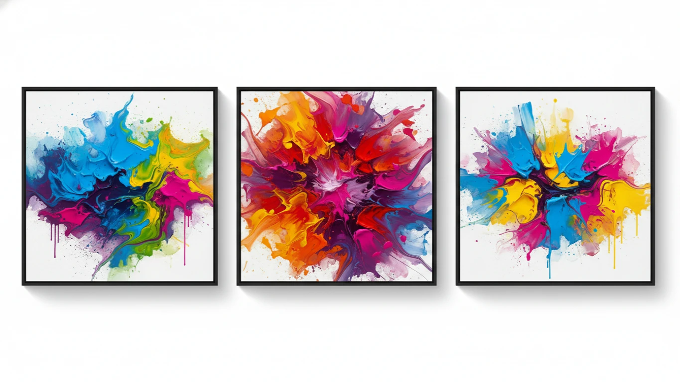 Quadros Decorativos Abstratos Vibrantes